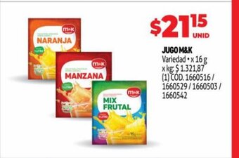 Makro Jugo M&K oferta