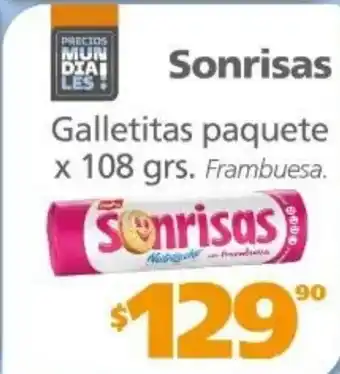 Sonrisas Galletitas Paquete x 108grs