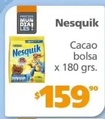 Nesquik Cacao Bolsa x 180grs