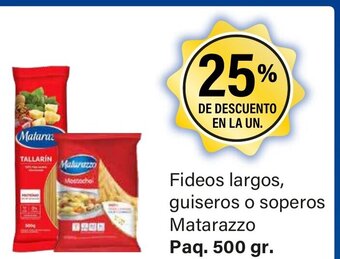 Supermercados Damesco Fideos Largos, Guiseros o Soperos Matarazzo oferta