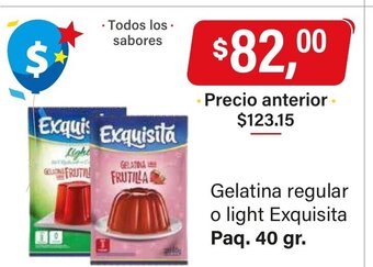 Supermercados Damesco Gelatina Regular o Light Exquisita oferta