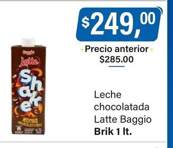 Supermercados Damesco Leche Chocolatada Latte Baggio oferta