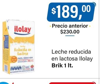 Supermercados Damesco Leche Reducida en Lactosa Ilolay oferta