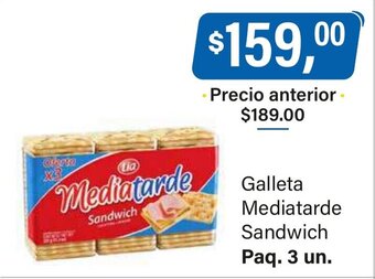 Supermercados Damesco Galleta Mediatarde Sandwich oferta