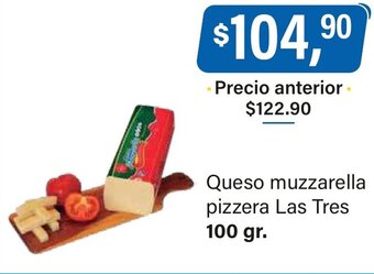 Supermercados Damesco Queso Muzzarella Pizzera Las Tres oferta