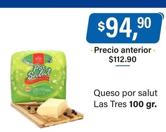 Supermercados Damesco Queso Por Salut Las Tres oferta