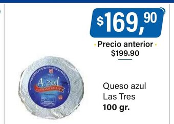 Supermercados Damesco Queso Azul Las Tres oferta