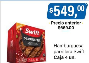 Hamburguesa Parrillera Swift