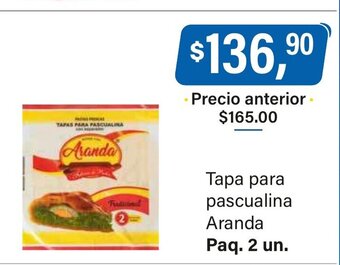 Supermercados Damesco Tapa Para Pascualina Aranda oferta