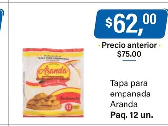 Supermercados Damesco Tapa Para Empanada Aranda oferta