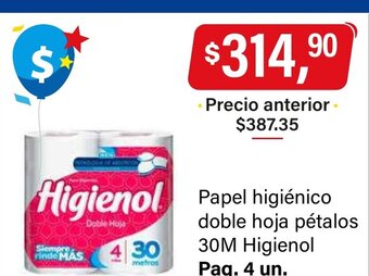 Supermercados Damesco Papel Higiénico Doble Hoja Pétalos 30M Higienol oferta