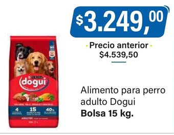 Supermercados Damesco Alimento Para Perro Adulto Dogui oferta