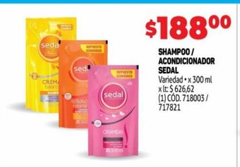 Makro Shampoo/Acondicionador Sedal oferta