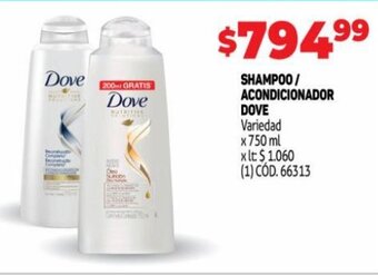 Makro Shampoo/Acondicionador Dove oferta