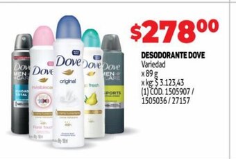 Makro Desodorante Dove oferta