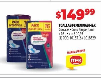 Toallas Femeninas M&K