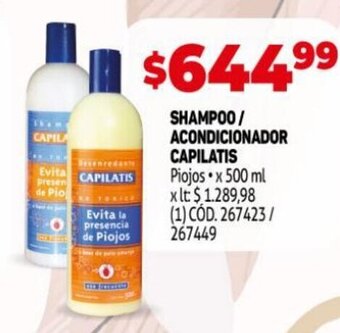 Makro Shampoo / Acondicionador Capilatis oferta