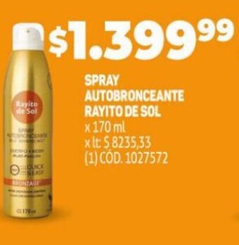 Makro Spray Autobronceante Rayito De Sol oferta