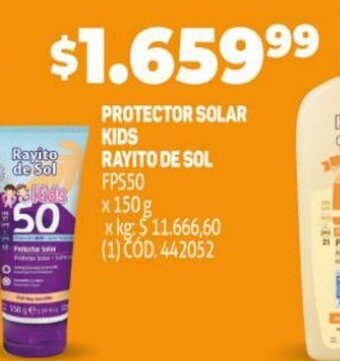 Makro Protector Solar Kids Rayito De Sol oferta
