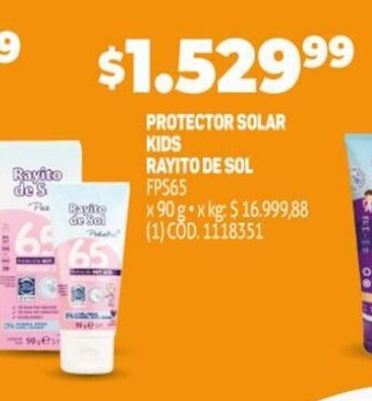 Makro Protector Solar Kids Rayito De Sol oferta