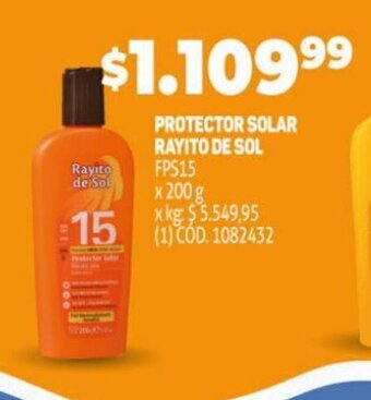 Makro Protector Solar Rayito De Sol oferta