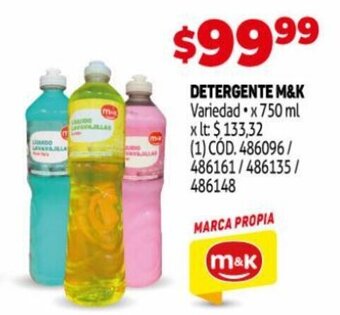 Makro Detergente M&K oferta