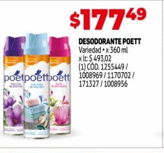 Makro Desodorante Poett oferta