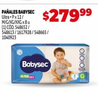 Makro Pañales Babysec oferta