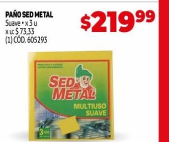 Makro Paño Sed Metal oferta