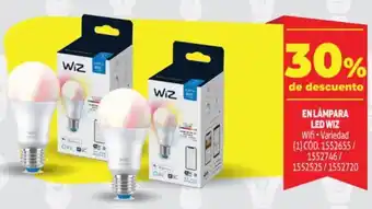 Makro En Lampara Led Wiz oferta