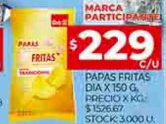 Supermercados DIA Papas Fritas Dia x 150g oferta