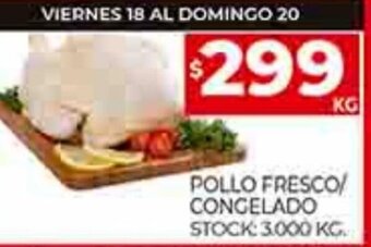 Supermercados DIA Pollo Fresco/Congelado oferta