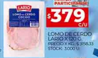 Supermercados DIA Lomo De Cerdo Lario x 120g oferta