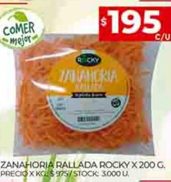 Supermercados DIA Zanahoria Rallada Rocky x 200g oferta
