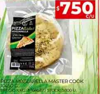 Supermercados DIA Pizza Mozzarella Master Cook x 450g oferta