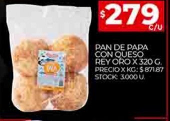 Supermercados DIA Pan de Papa Con Queso Rey Oro x 320g oferta