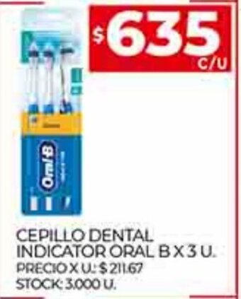 Supermercados DIA Cepillo Dental Indicator Oral B x 3u oferta