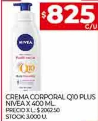 Supermercados DIA Crema Corporal Q10 Plus Nivea x 400ml oferta