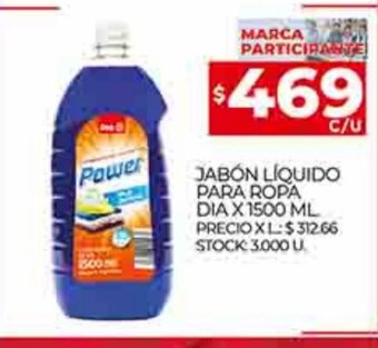Supermercados DIA Jabón Líquido Para Ropa Dia x 1500ml oferta