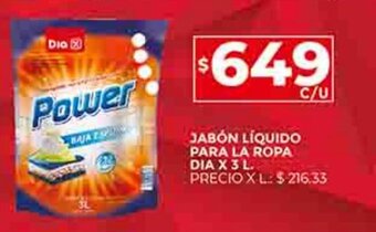 Supermercados DIA Jabón Líquido Para La Ropa Dia x 3L oferta