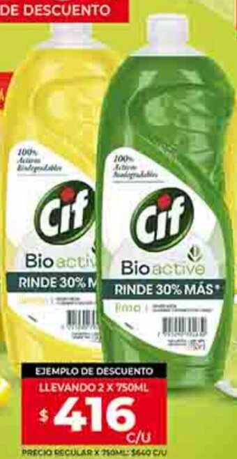 Supermercados DIA Cif Bio Active oferta