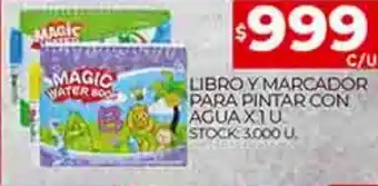 Supermercados DIA Libro y Marcador Para Pintar Con Agua x 1u oferta