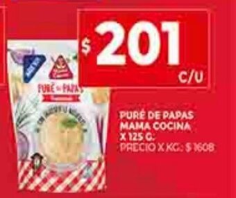 Supermercados DIA Puré de Papas Mama Cocina x 125g oferta
