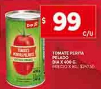 Supermercados DIA Tomate Perita Pelado Dia x 400g oferta