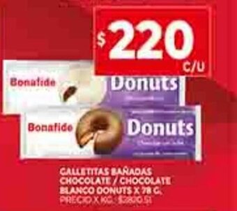 Galletitas Bañadas Chocolate / Chocolate Blanco Donuts x 78g