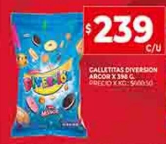 Supermercados DIA Galletitas Diversion Arcor x 398g oferta