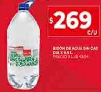 Supermercados DIA Bidón De Agua Sin Gas Dia x 6.5L oferta