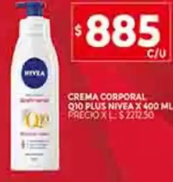 Supermercados DIA Crema Corporal Q10 Plus Nivea X 400 ML oferta