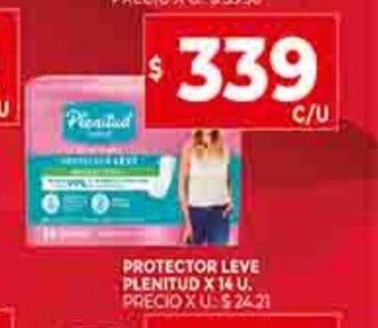 Supermercados DIA Protector Leve Plenitud X 14 U oferta