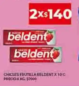 Chicles Frutilla Beldent x 10g